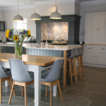 Impressive Manor House Kitchen offering excellent bespoke design, manufacture and fitting. Oak and Farrow & Ball colours. Bespoke Kitchens Suffolk