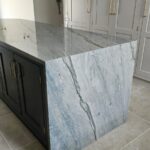 Discover the Beauty of a Waterfall Kitchen Island with Blue Quartzite. Suffolk, Essex, Hertfordshire