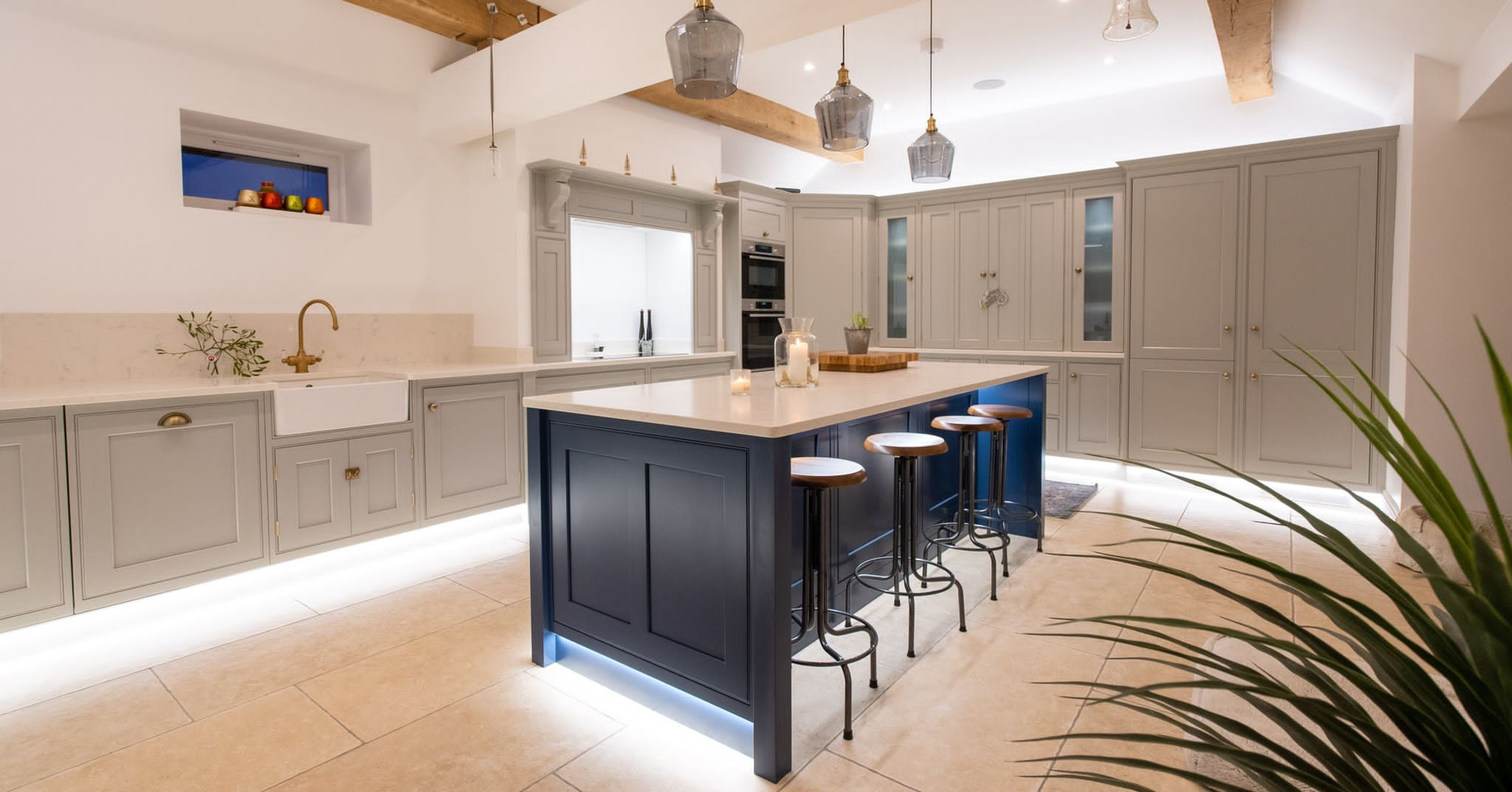 Illuminate Your Space: Autumn Bespoke Kitchen Lighting. Bespoke Kitchen Design in Suffolk, Essex, Hertfordshire and London.