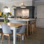 Stylish Kitchen Seating ideal for Families. Make your kitchen the heart of the home. Create Memories. Bespoke Kitchens handmade for you.