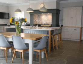 Stylish Kitchen Seating ideal for Families. Make your kitchen the heart of the home. Create Memories. Bespoke Kitchens handmade for you.