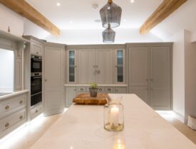 Lighting can truly transform your bespoke kitchen into a warm and inviting space for the Christmas season. Handmade Kitchens. Suffolk